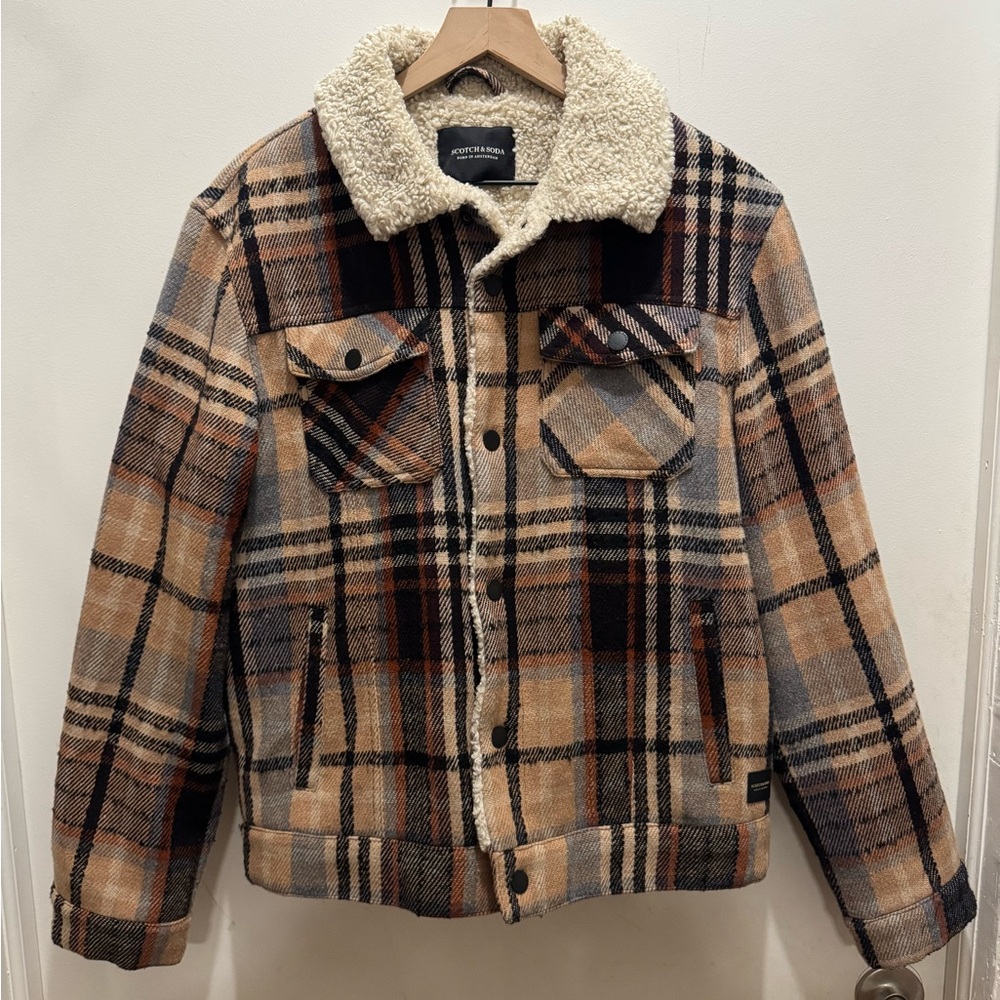 Scotch & Soda Cream Sherpa Jacket